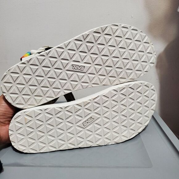 Teva Polaroid Mens Sz 12 Sandals Light Gray (1125392) Hike Camp Water Adjustable - Picture 5 of 12